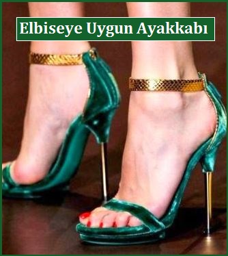 Yeşil Elbiseye Uygun Ayakkabı Siparişi